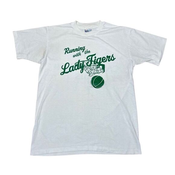 American Vintage 80s Women’s Basketball You Can’t Touch This T Shirt Single Stit - Picture 2 of 6